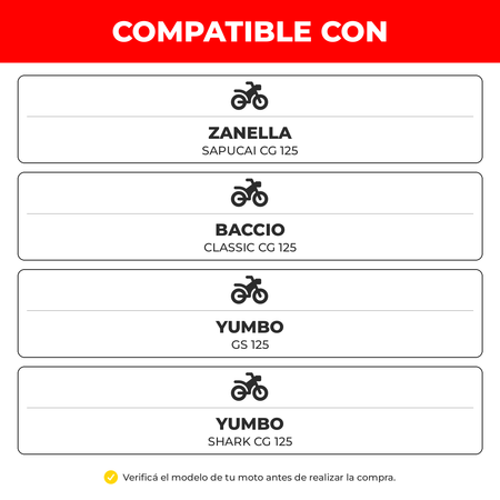 Kit Estira Cadena Moto CG GS 125 15 mm-Cadenas de distribución motos-Multishop Uruguay