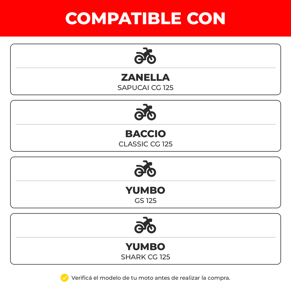Kit Estira Cadena Moto CG GS 125 15 mm-Cadenas de distribución motos-Multishop Uruguay