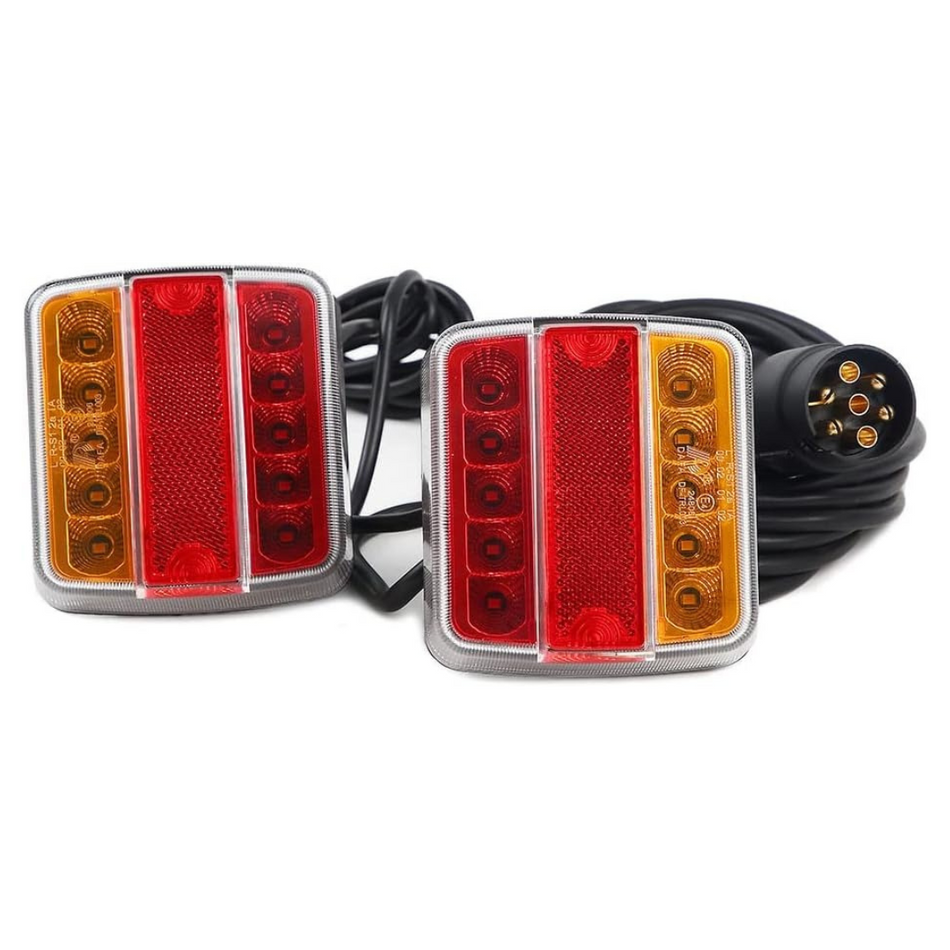 Kit Faroles Led Para Trailer Remolque-Faros Traseros-Multishop Uruguay