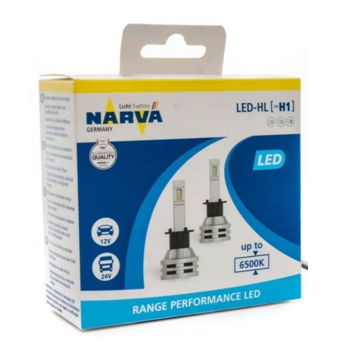 Kit Lamparas Led 12/24v 19w H1 Narva 6500k P14.5s-Kit Led H1-Multishop Uruguay