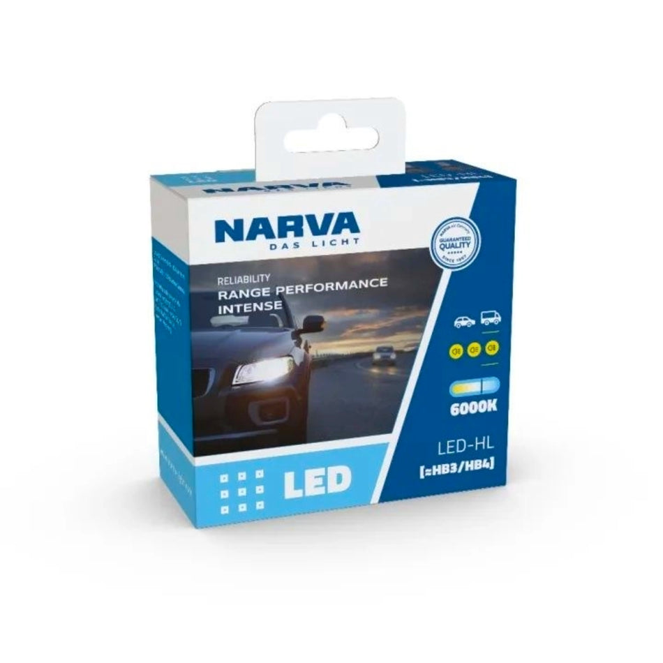 Kit Lamparas Led 12/24V 24W 9005/9006 Hb3/Hb4 Narva 6500K Px26D-Kit Led 9005-Multishop Uruguay