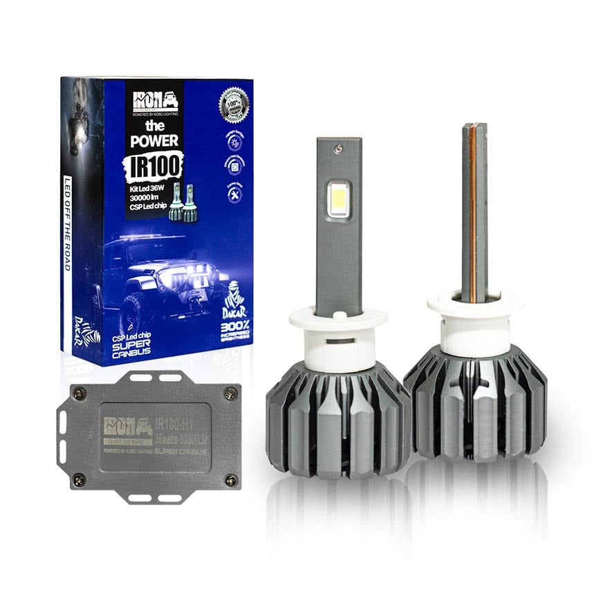 Kit Lámparas LED 36W 12/24V H1 Super Canbus IR100-Kit Led-Multishop Uruguay