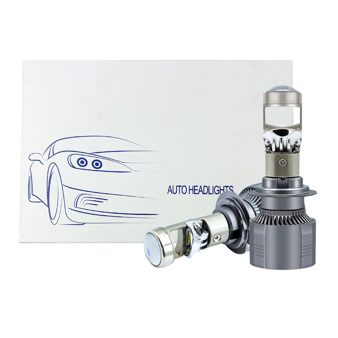 Kit Lámparas LED 40W 12/24V H4 H7 con Lupa Proyector-Kit Led-Multishop Uruguay