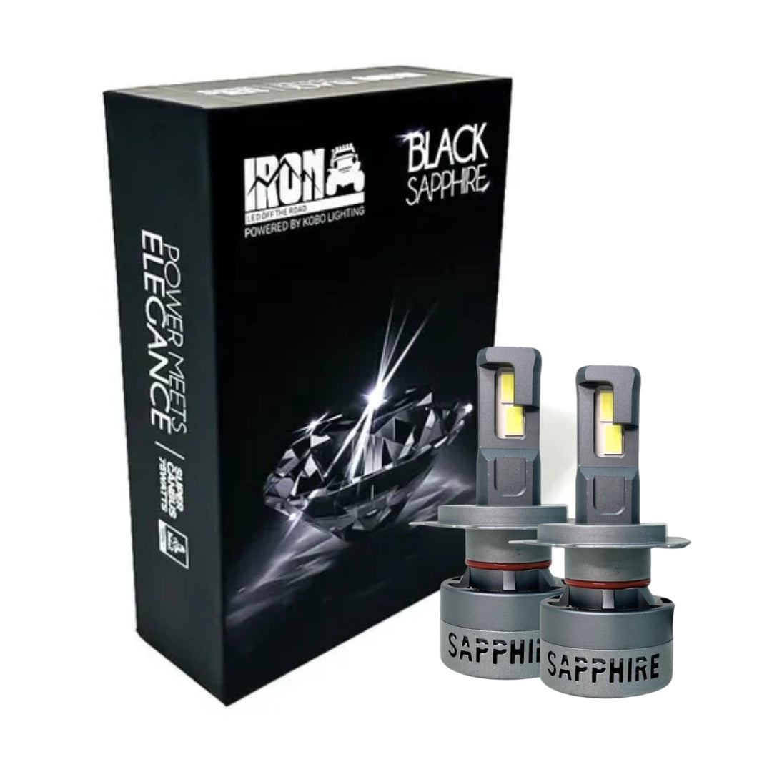 Kit Lámparas LED 75W 12/24V H1 Super Canbus IR100 Black Saphire-Kit Led-Multishop Uruguay