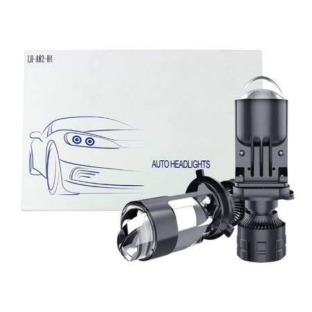 Kit Lámparas LED 80W (40W) 12/24V H4 H7 con Lupa Proyector-Kit Led-Multishop Uruguay