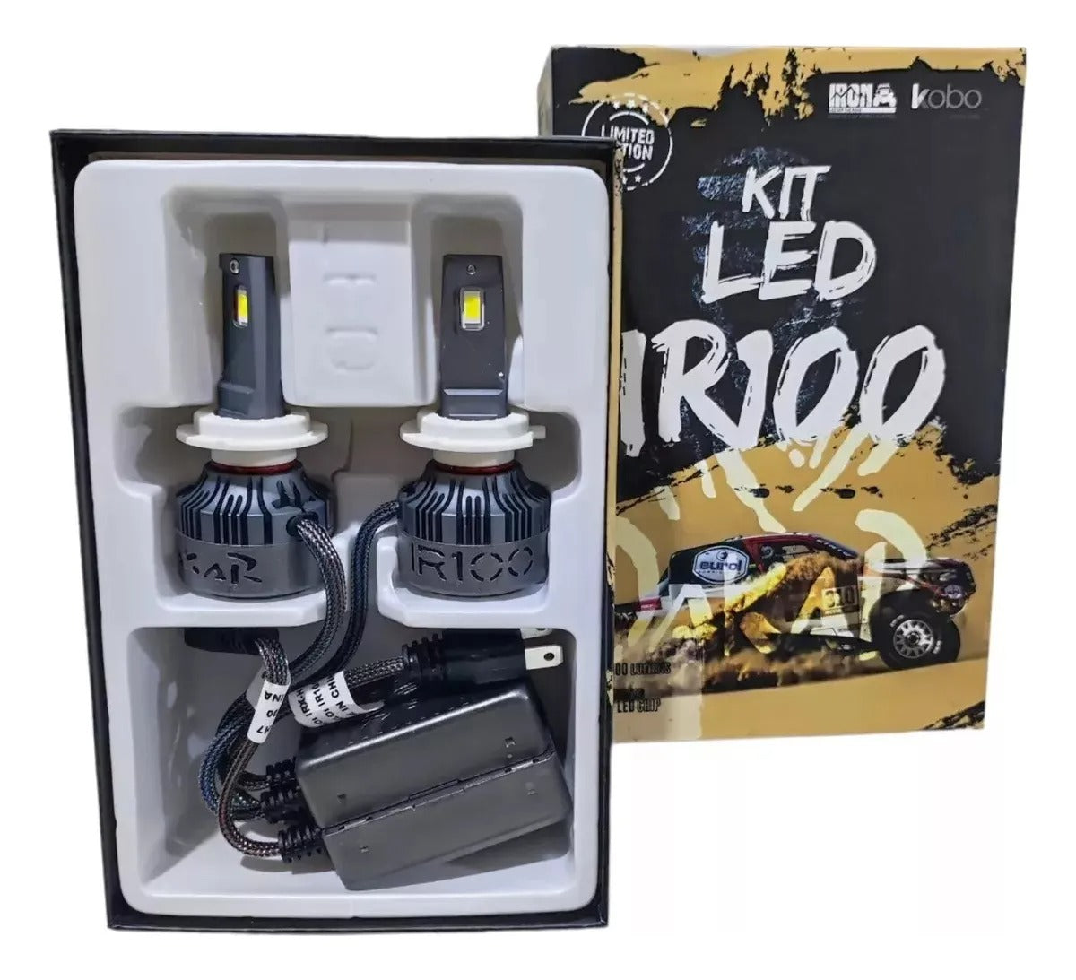 Kit Lámparas LED CREE 110W (55W) 12V H3, H4, H7, H11, 9005, 9006 Super Canbus IR100-Kit Led-Multishop Uruguay