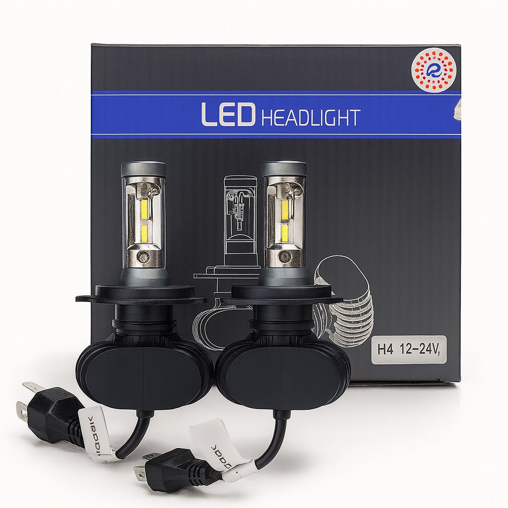 Kit Lámparas LED CSP 60W 12/24V 9005 9006 H1 H3 H4 H7 H11 H27-Kit Led-Multishop Uruguay