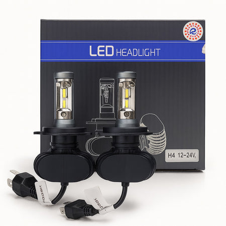 Kit Lámparas LED CSP 60W 12/24V 9005 9006 H1 H3 H4 H7 H11 H27-Kit Led-Multishop Uruguay