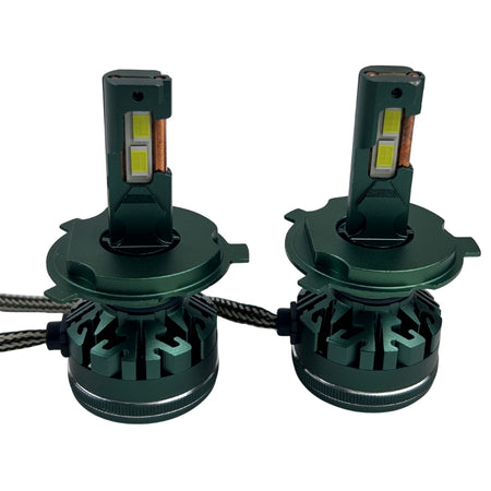 Kit Lamparas Led H1 - H3 - H4 - H7 - H11 59W 12/24V Con Disipador-Kit Led H4-Multishop Uruguay