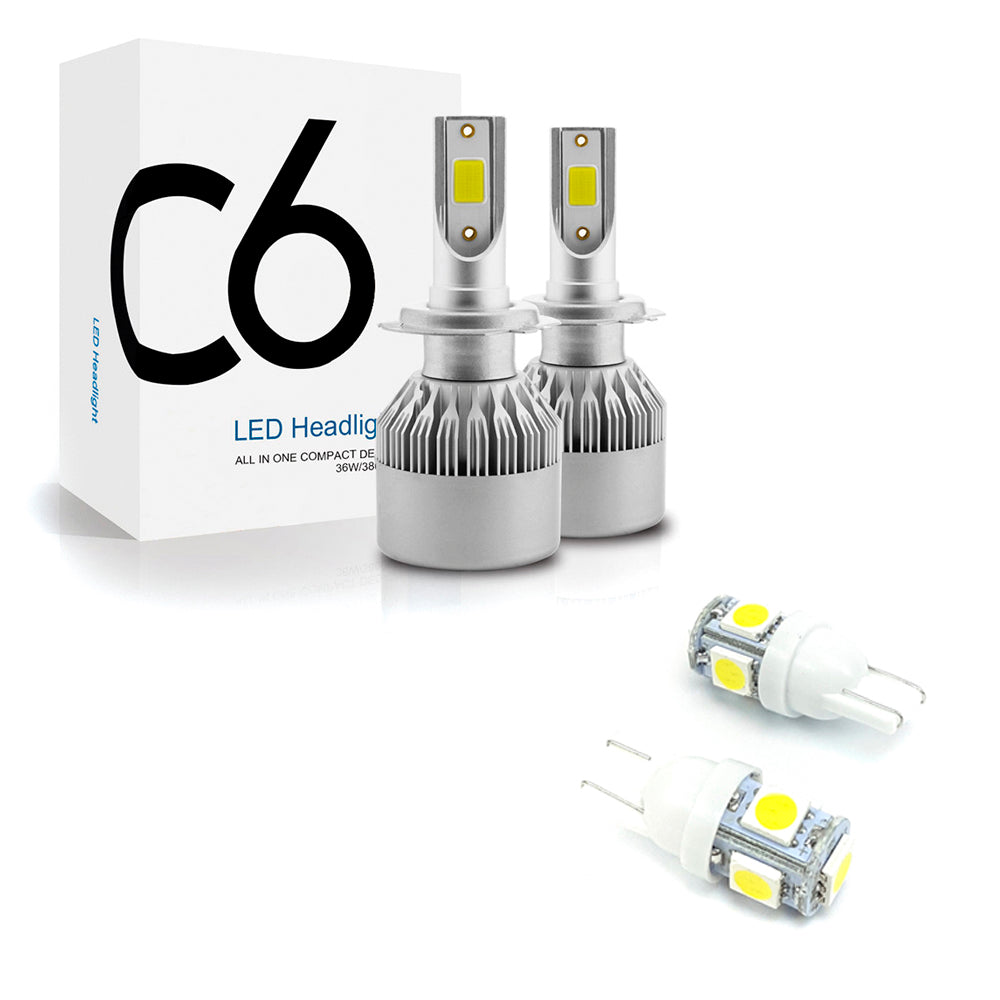 Kit Lámparas LED H4 36W (18W) 12/24V + 2 T10 Blanca 5050-Kit Led-Multishop Uruguay