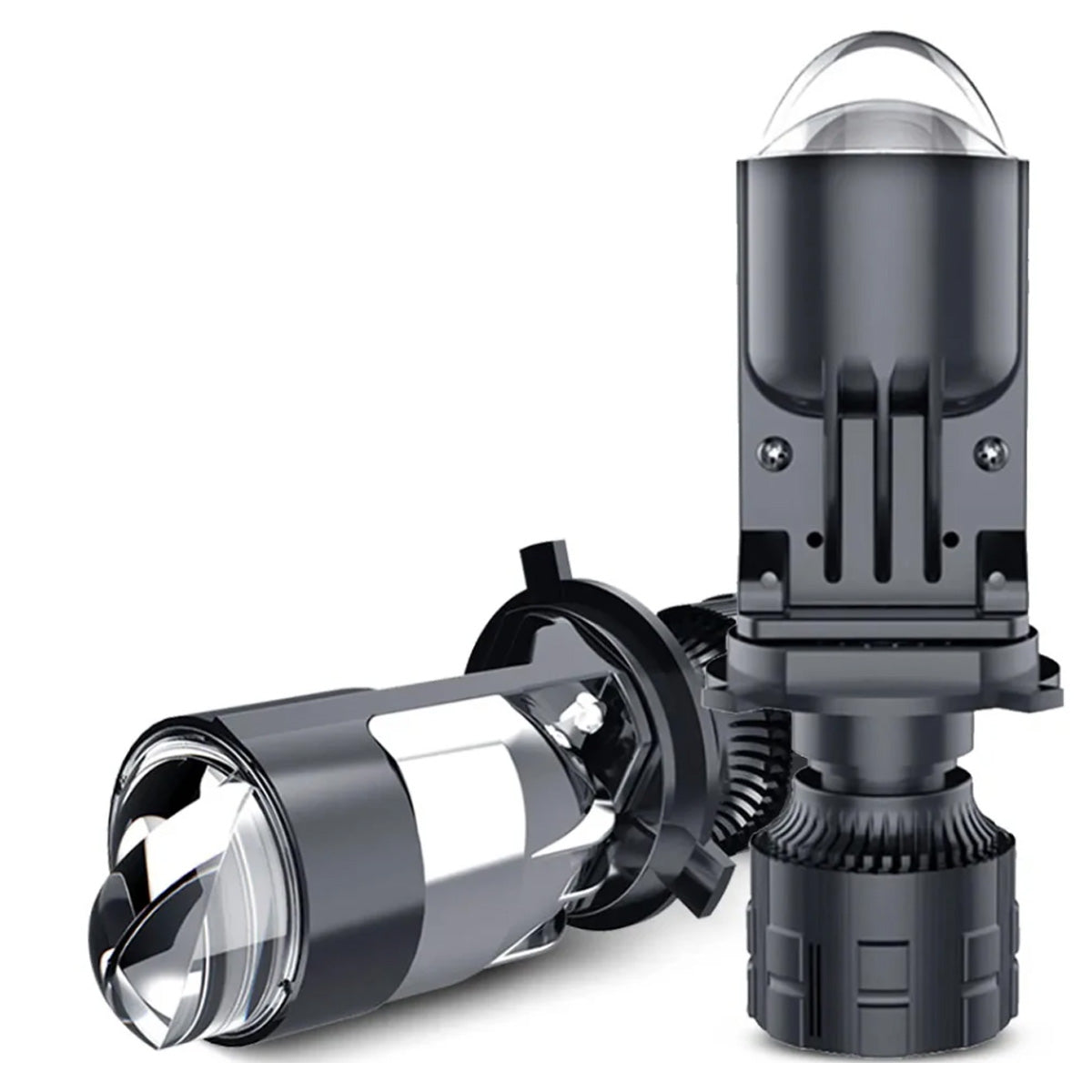 Kit Lamparas Led H4 40W Con Lupa-Kit Led H4-Multishop Uruguay