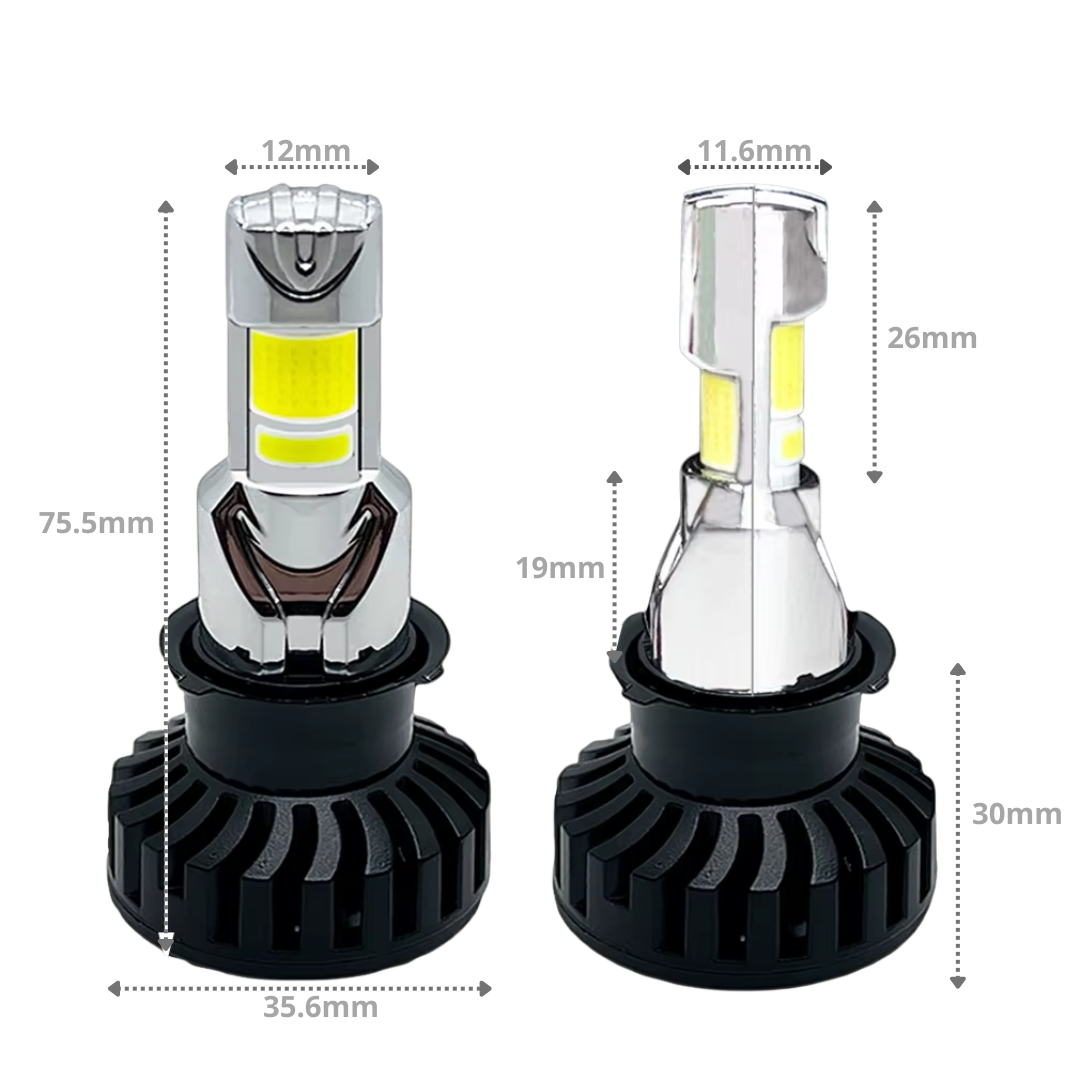 Kit Lámparas LED Moto 40W 9-60V H4-Lamparas motos-Multishop Uruguay