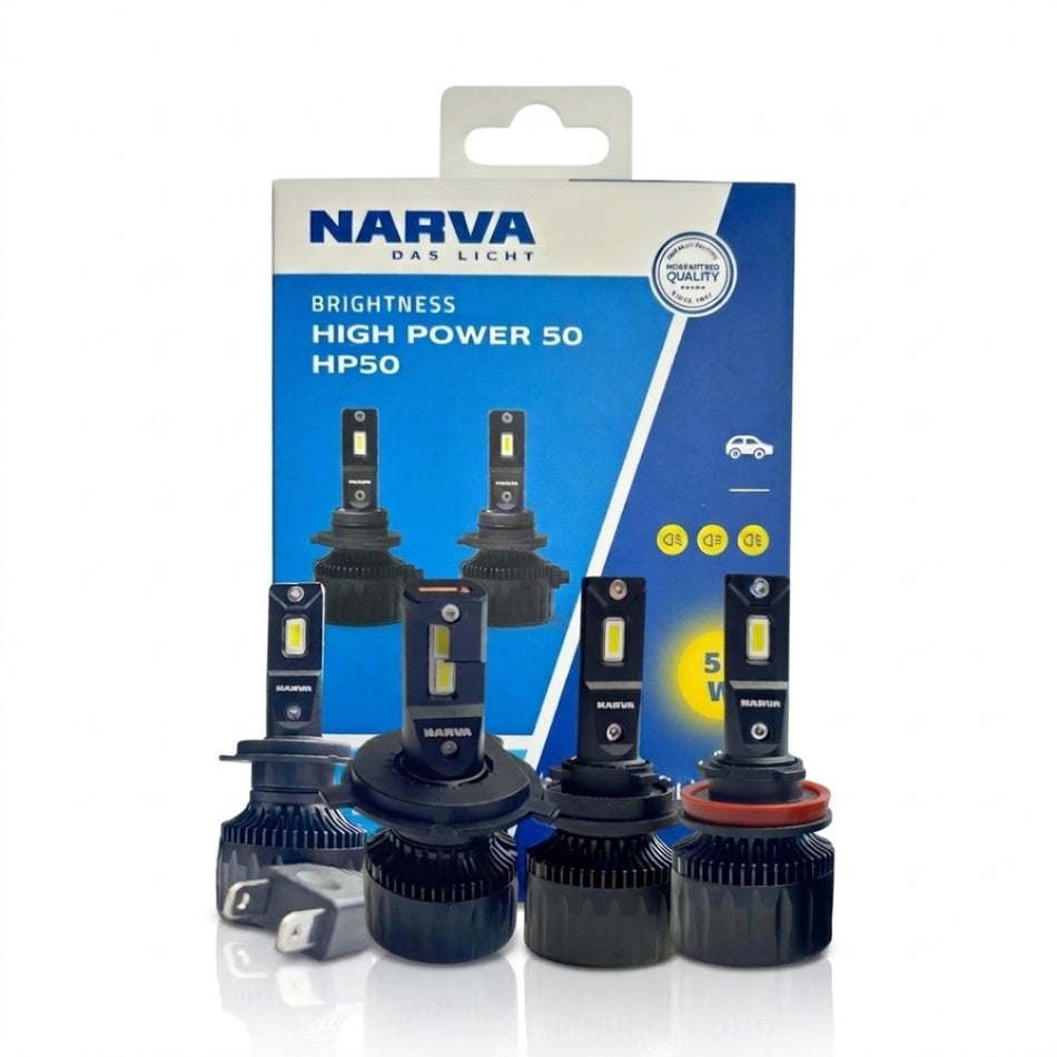 Kit Lámparas LED Narva High Power HP50 6500K H4 H7 H11 HB3/4-Kit Led-Multishop Uruguay