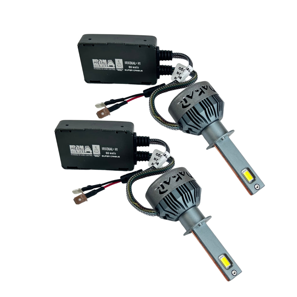Kit LED Dakar IR100 Dual H1 H4 H7 H11 Blanco y Amarillo 55W-Kit Led-Multishop Uruguay