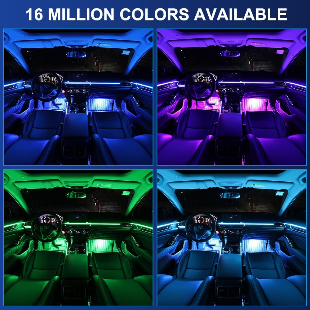 Kit Luces Ambiente Led Rgb Con App 12V-Plafon Interno-Multishop Uruguay