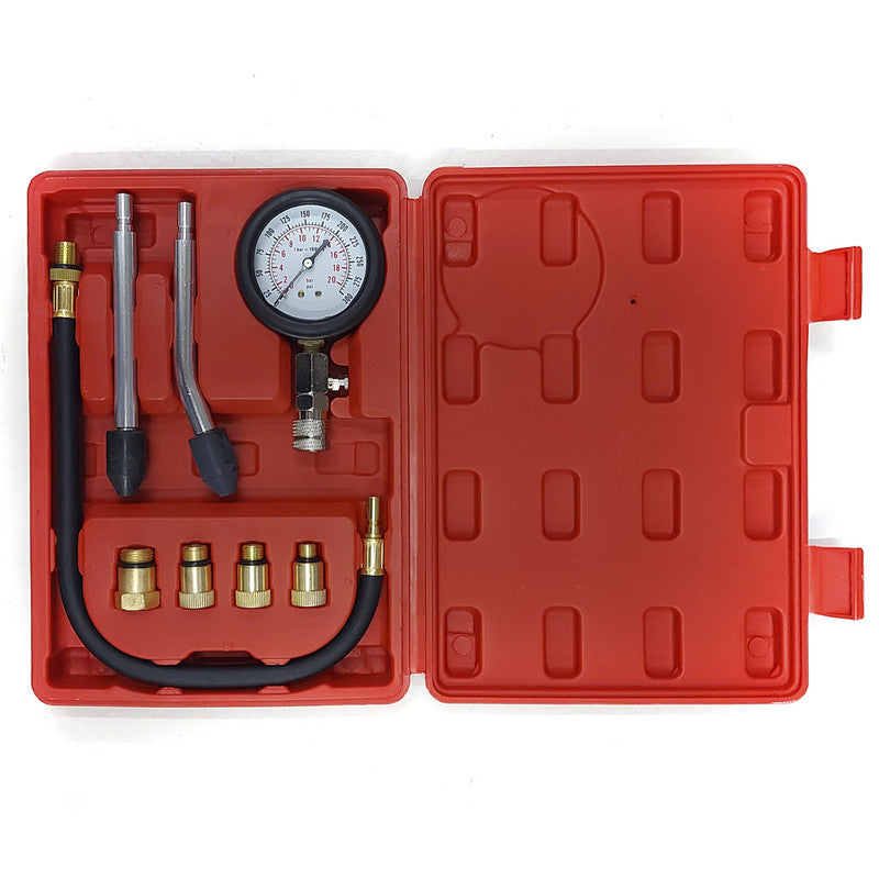 Kit Medidor Compresion C/Accesorios Motores A Nafta-Taller-Multishop Uruguay