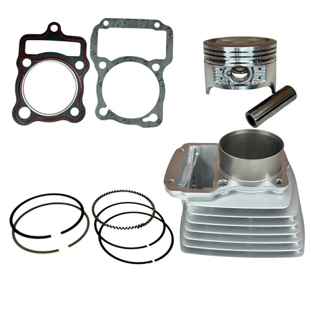 Kit Motor Cilindro Cg200 Camisa/Piston/Aros/Junta Caja Metal-Repuestos Motos-Multishop Uruguay