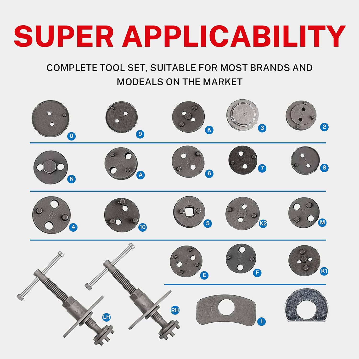 Kit para Mordazas de Freno 21 Piezas Universal-Taller-Multishop Uruguay