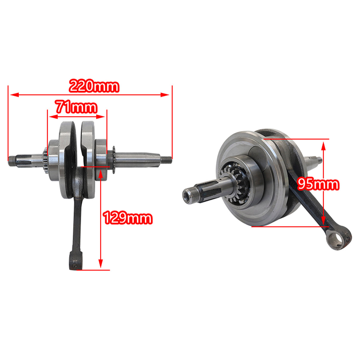 Kit Reparación Motor 110 cc con Cigüeñal y Embrague-Repuestos motos-Multishop Uruguay