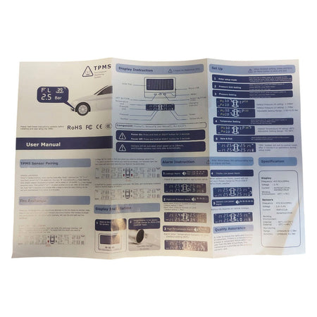 Kit Sensores Tpms Presion Aire Neumaticos Interno-Accesorios-Multishop Uruguay