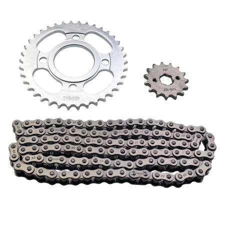 Kit Transmisión CG125 428H Reforzado 38T 15T-Kit transmisión motos-Multishop Uruguay