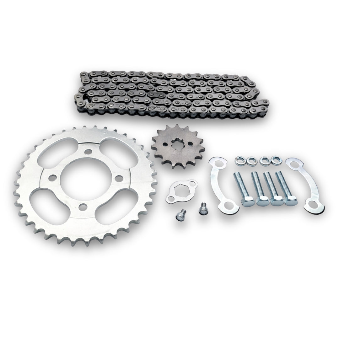 Kit Transmisión Moto 110 125 Reforzado 428H-Kit transmisión motos-Multishop Uruguay