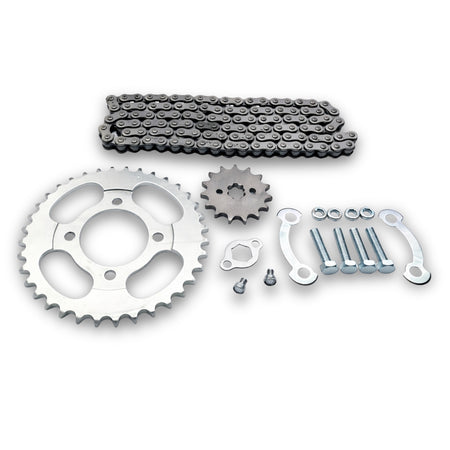 Kit Transmisión Moto 110 125 Reforzado 428H-Kit transmisión motos-Multishop Uruguay