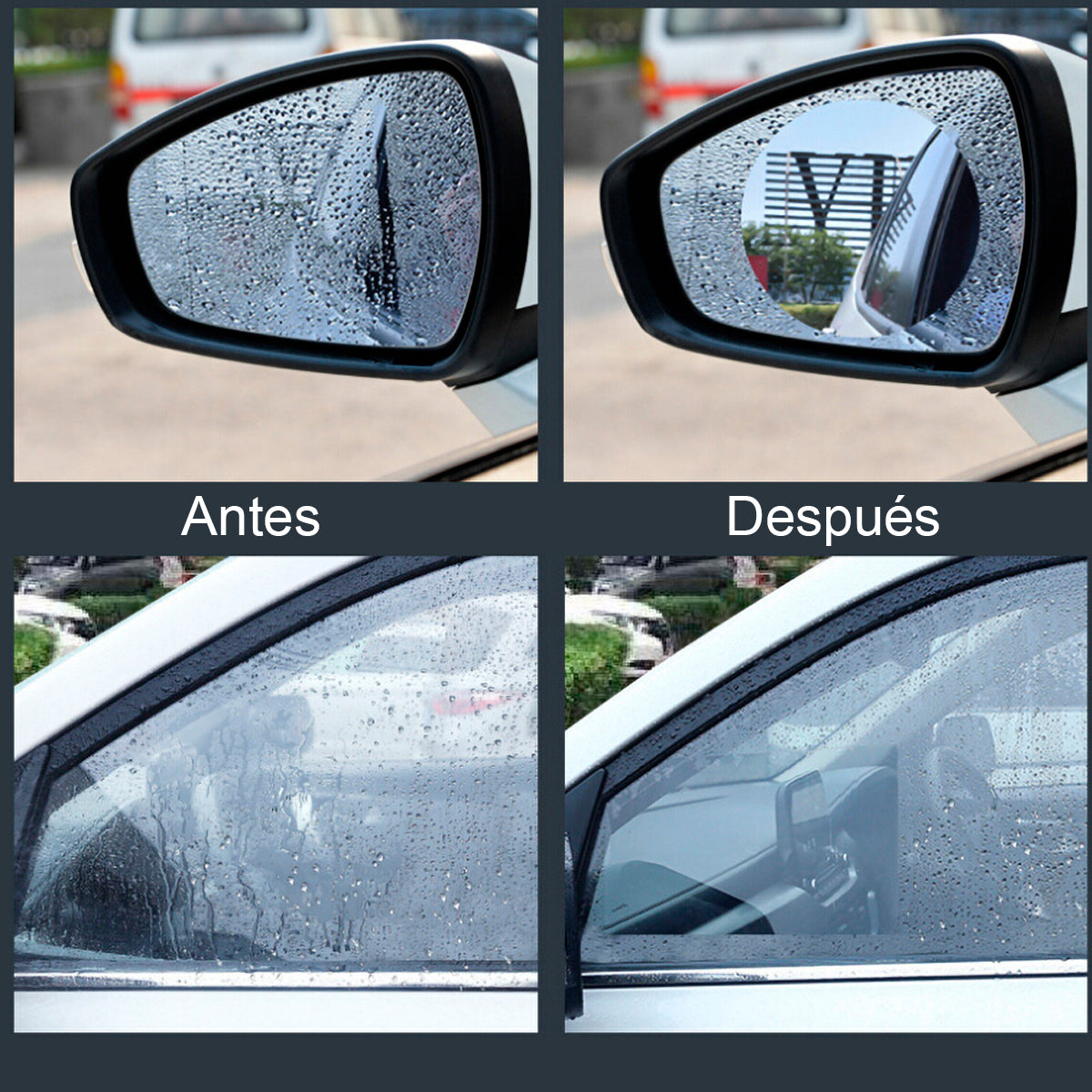 Lamina Film Anti Empañante Lluvia Retrovisor-Accesorios-Multishop Uruguay