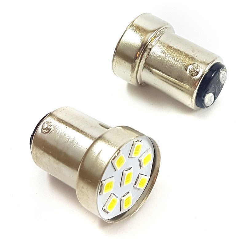 Lampara Bay15D 8 Led Blanca 2 Polos Frontal x2 Un-Lamparas Led-Multishop Uruguay