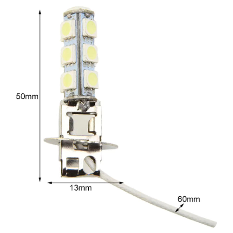Lampara H3-Base: Pk22S 13Led 5050Smd 12V Blanca-Lamparas Led-Multishop Uruguay