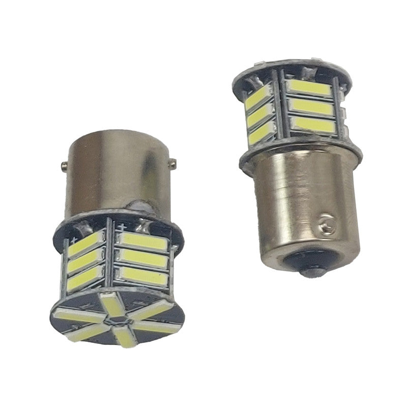 Lampara Led 12V 1 Polo Ba15S Blanca-Lamparas S25-Multishop Uruguay