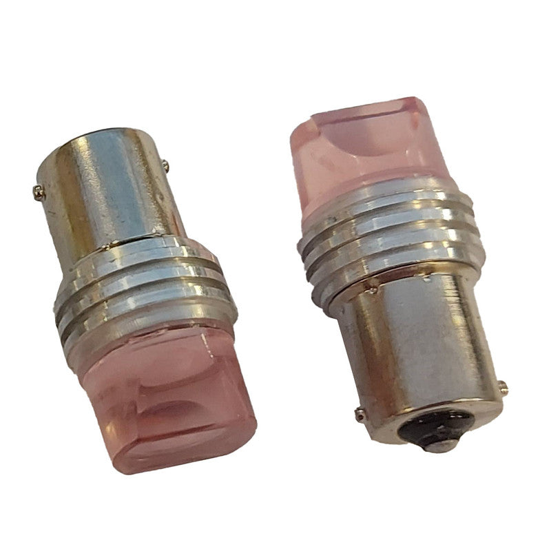 Lampara Led Ba15S 1 Polo 3 Led Pink Flash-Lamparas S25-Multishop Uruguay
