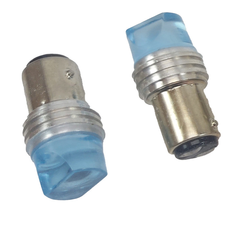 Lampara Led Bay15D 2 Polos 3 Led Azul Flash-Lamparas S25-Multishop Uruguay