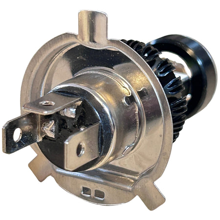 Lámpara LED H4 Moto 24W con Lupa 12V-80V Alta/Baja-Lamparas motos-Multishop Uruguay