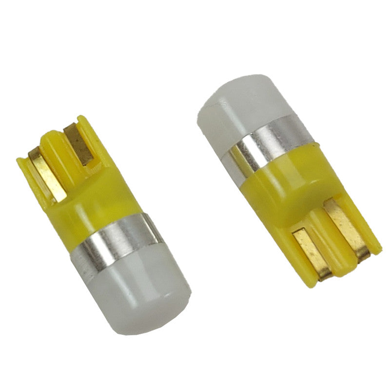 Lampara Led T10 12V 1 Led Ambar x2 Un-Lamparas T10-Multishop Uruguay