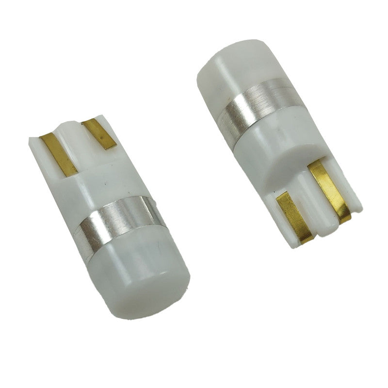 Lampara Led T10 12V 1 Led Blanca x2 Un-Lamparas T10-Multishop Uruguay
