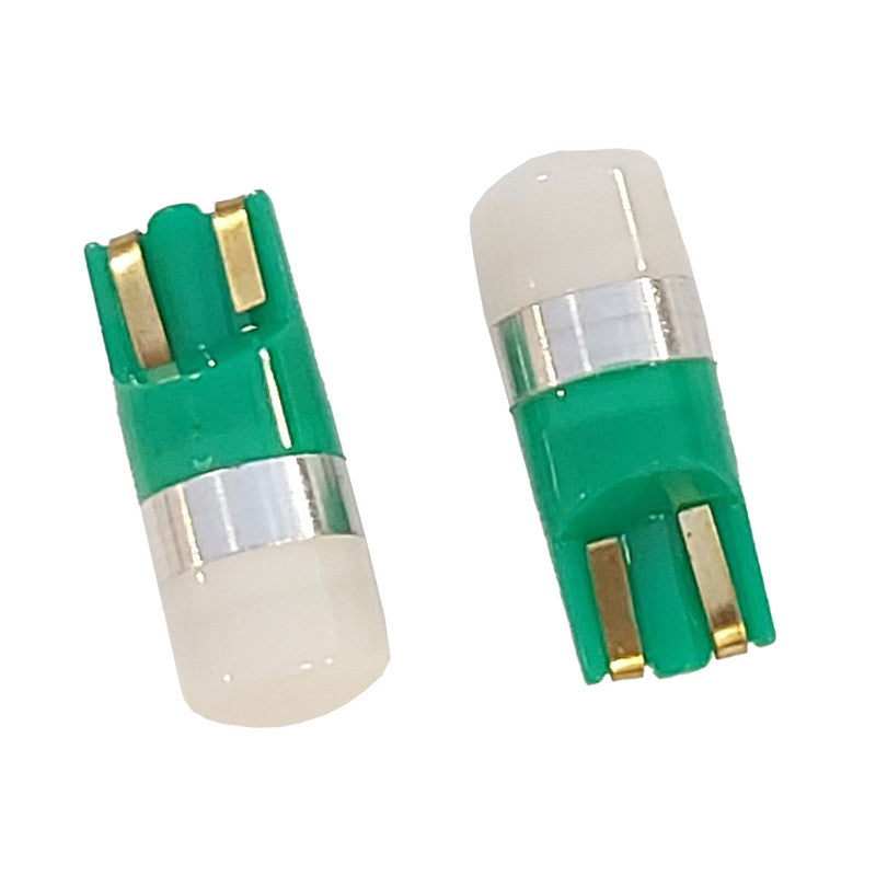 Lampara Led T10 12V 1 Led Verde x2 Un-Lamparas T10-Multishop Uruguay