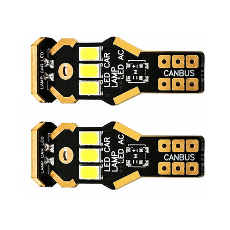 Lámpara LED T15 Canbus Blanca 9 Led 5730 Plana 12v Par-Lamparas Led-Multishop Uruguay