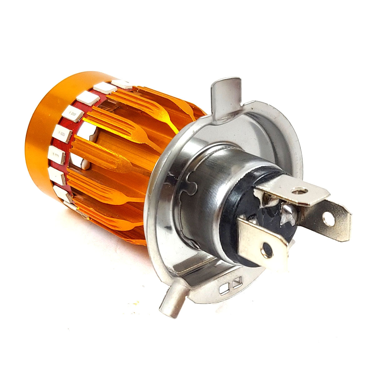 Lampara Moto Led Con Ojo Angel Azul H4-Lamparas Motos-Multishop Uruguay
