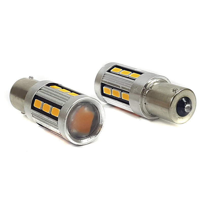 Lampara S25 18 Led Ambar 1 Polo Canbus x2 Un-Lamparas S25-Multishop Uruguay