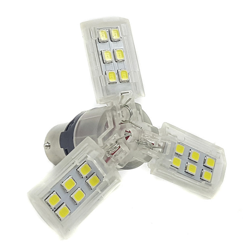 Lampara S25 18 Led Blanca 1 Polo Flash-Lamparas S25-Multishop Uruguay