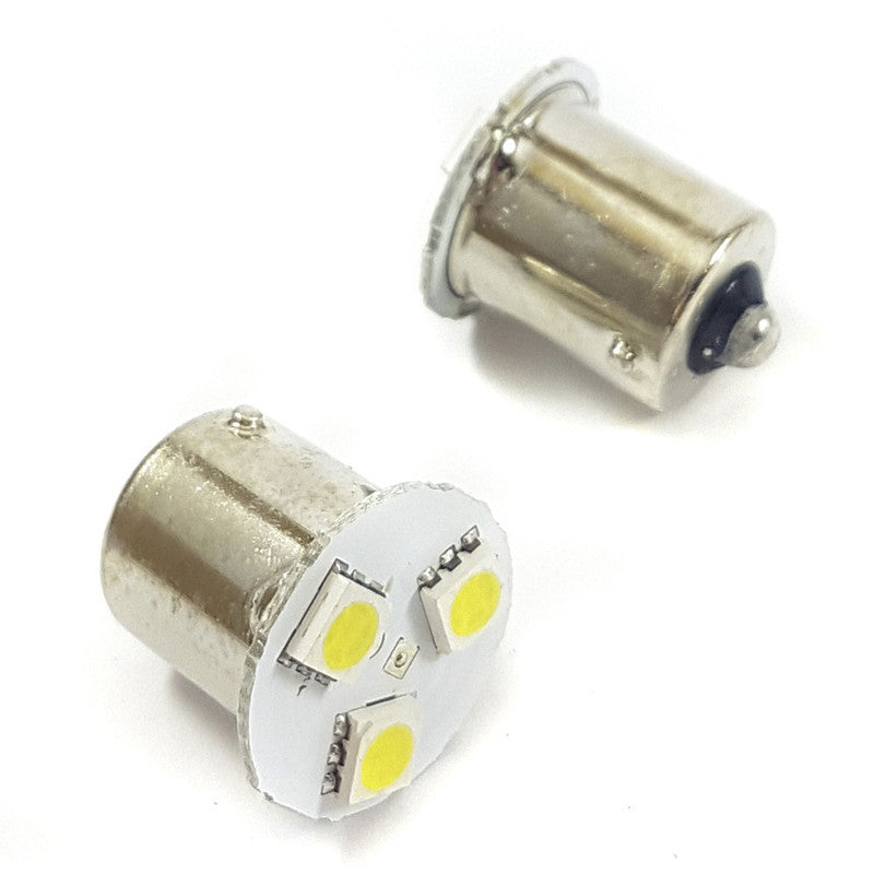 Lampara S25 3 Led Blanca 1 Polo Frontal-Lamparas S25-Multishop Uruguay