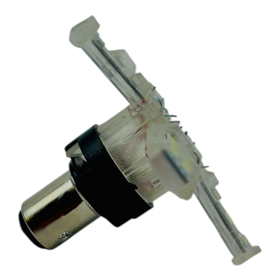 Lampara S25 30 Led Blanca 2 Polos Helice-Lamparas S25-Multishop Uruguay