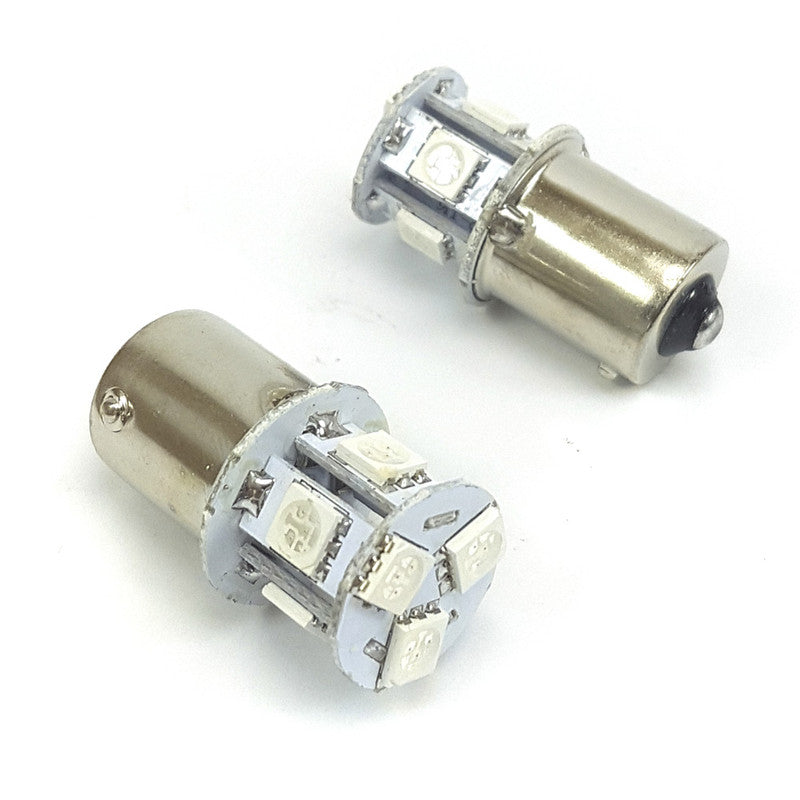 Lampara S25 8 Led Ambar 1 Polo x2 Un-Lamparas S25-Multishop Uruguay