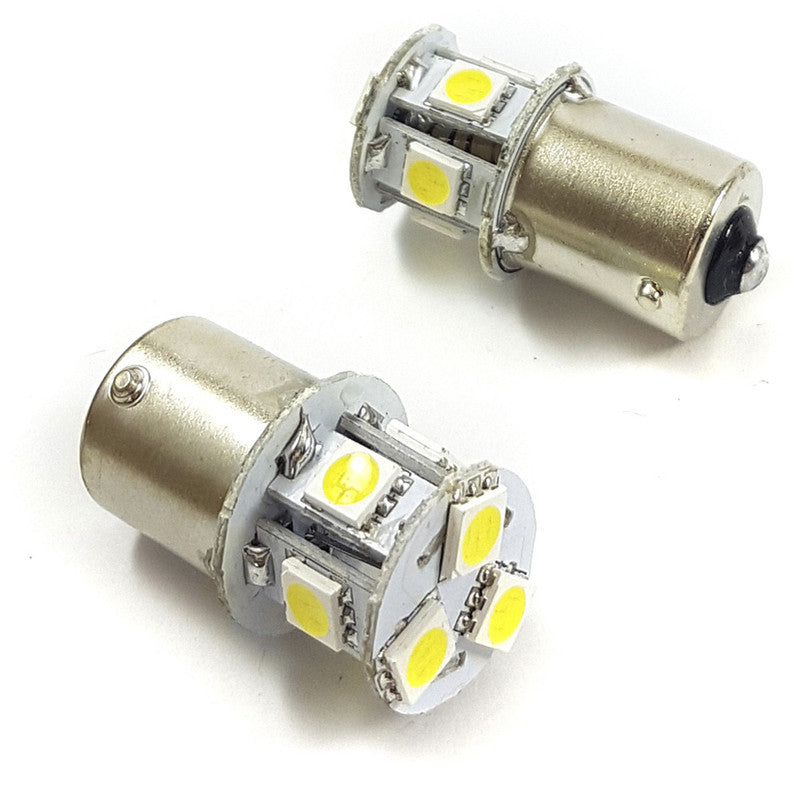 Lampara S25 8 Led Blanca 1 Polo Flash x2 Un-Lamparas S25-Multishop Uruguay