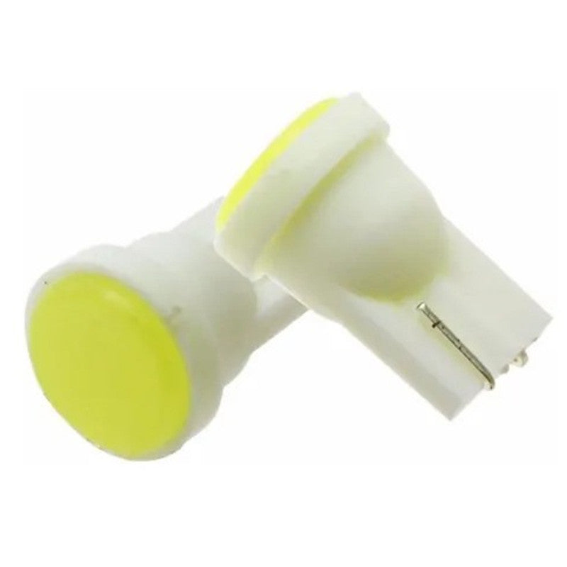 Lampara T10 1 Led Cob Blanca 5050 Frontal x2 Un-Lamparas T10-Multishop Uruguay