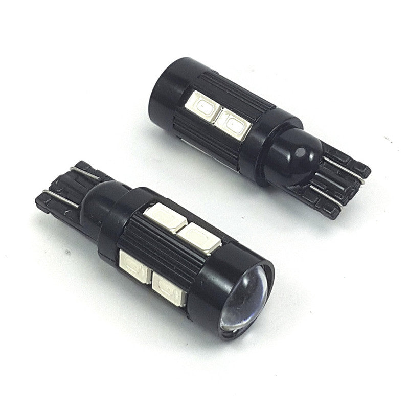 Lampara T10 10 Led Azul 5730 Canbus x2 Un-Lamparas T10-Multishop Uruguay