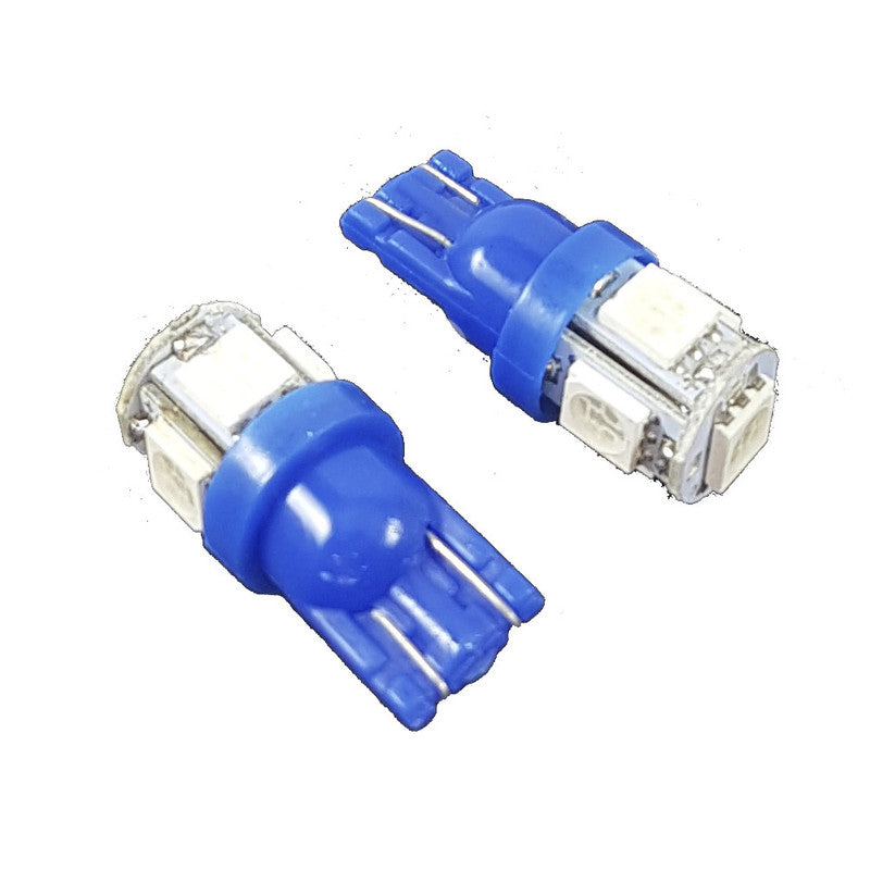 Lampara T10 5 Led Azul 3528 x4 Un-Lamparas T10-Multishop Uruguay