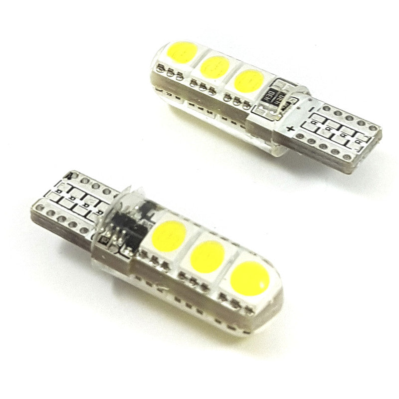 Lampara T10 6 Led Blanca 5630 x2 Un-Lamparas T10-Multishop Uruguay