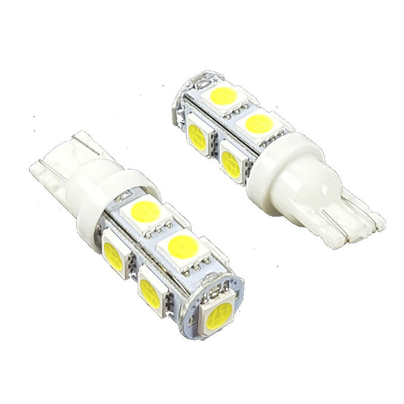 Lampara T10 9 Led Blanca 5050 x2 Un-Lamparas T10-Multishop Uruguay